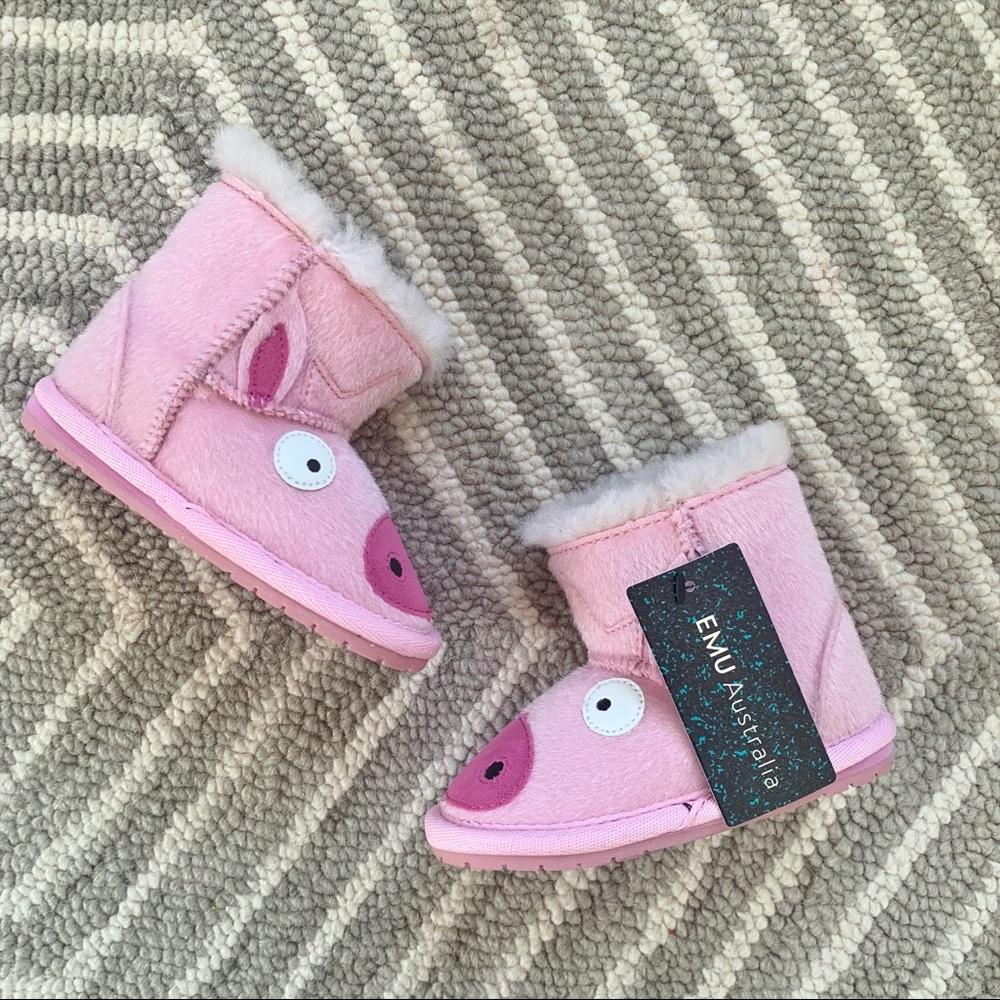 EMU Australia NIB Wool Piggy Boots, size 6-12m